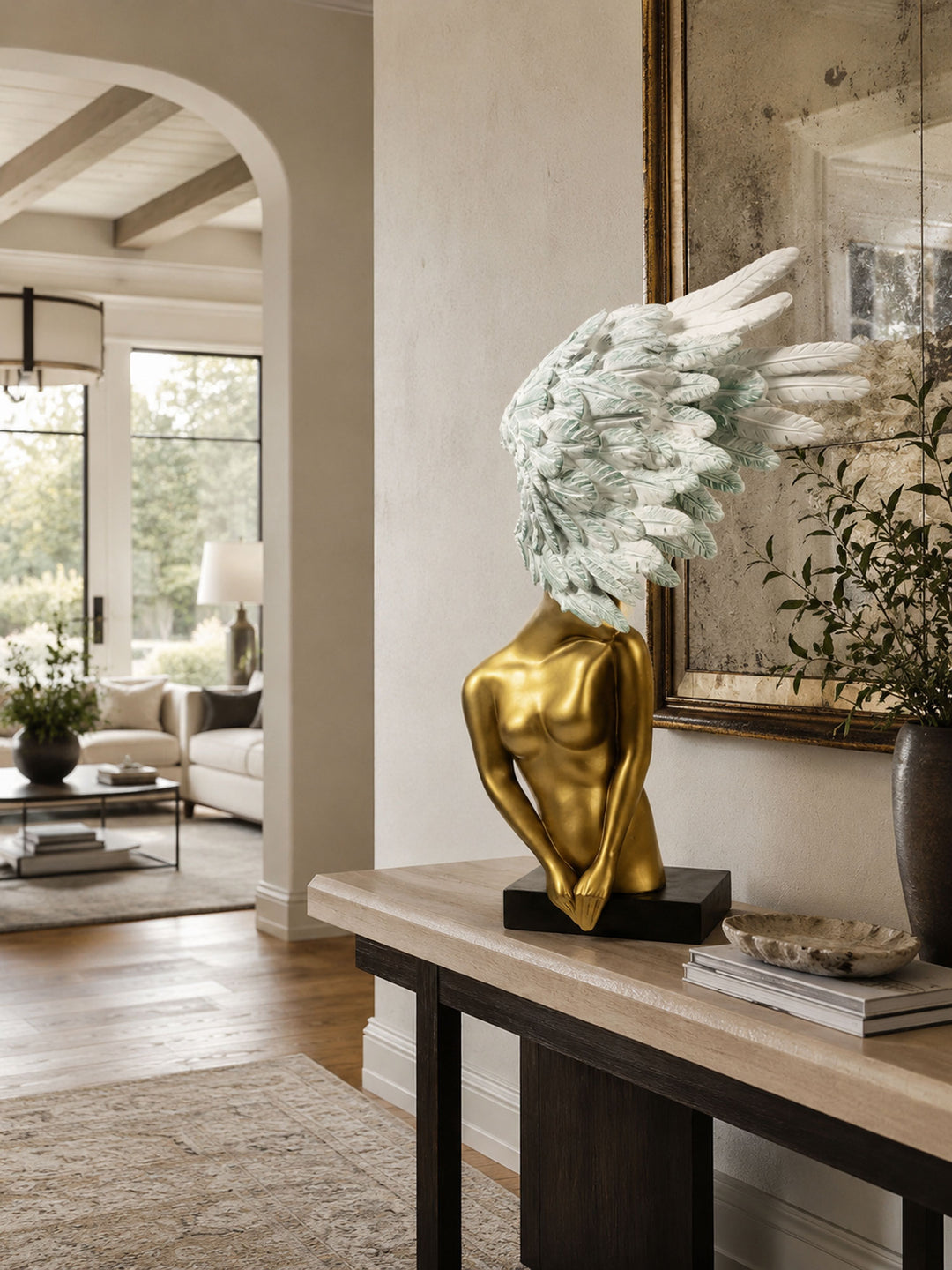 Aurelia Winged Bust Sculpture - Vakkerlight