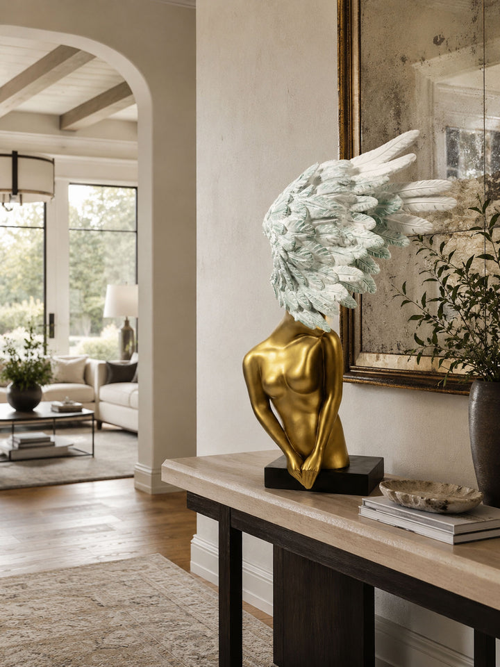 Aurelia Winged Bust Sculpture - Vakkerlight