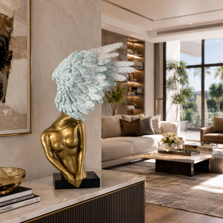 Aurelia Winged Bust Sculpture - Vakkerlight