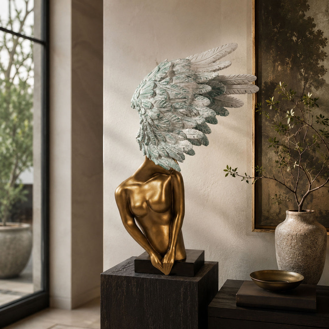 Aurelia Winged Bust Sculpture - Vakkerlight