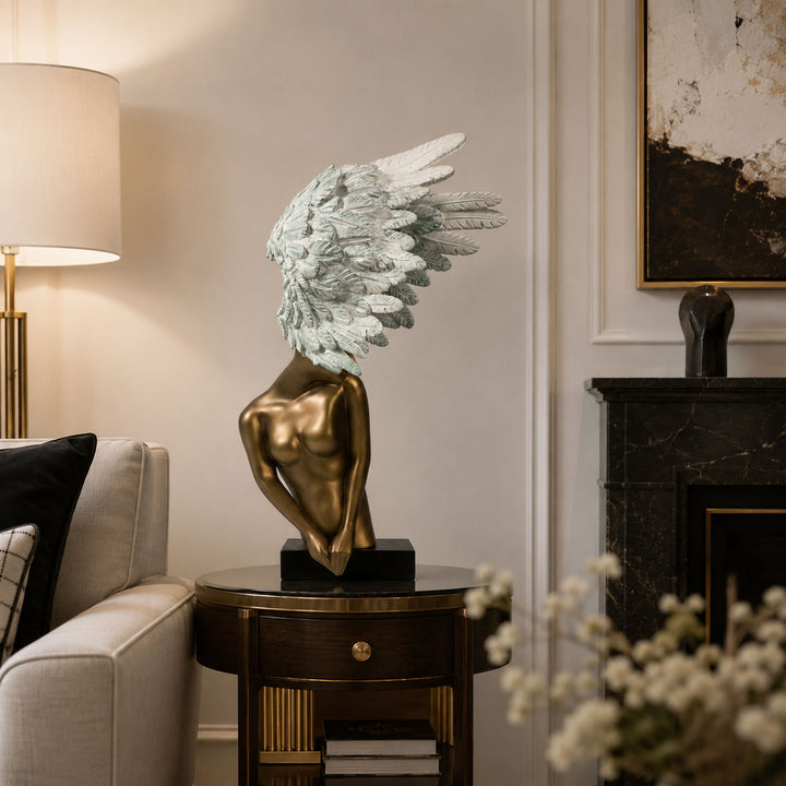 Aurelia Winged Bust Sculpture - Vakkerlight