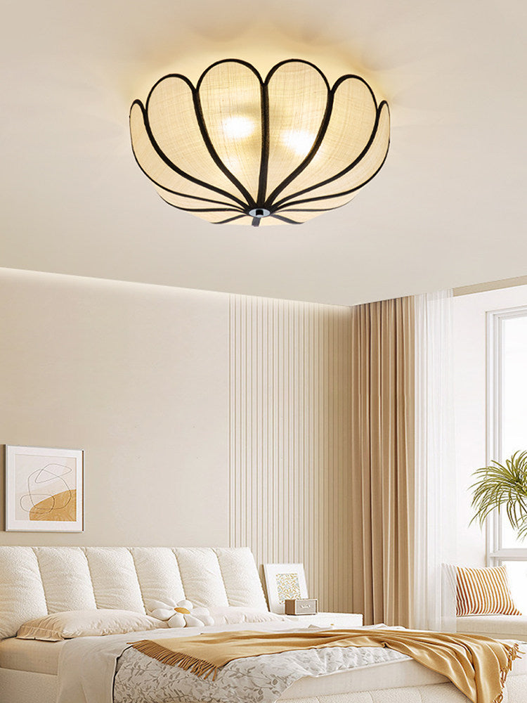 Aurelia Natural Fiber Petal Ceiling Light