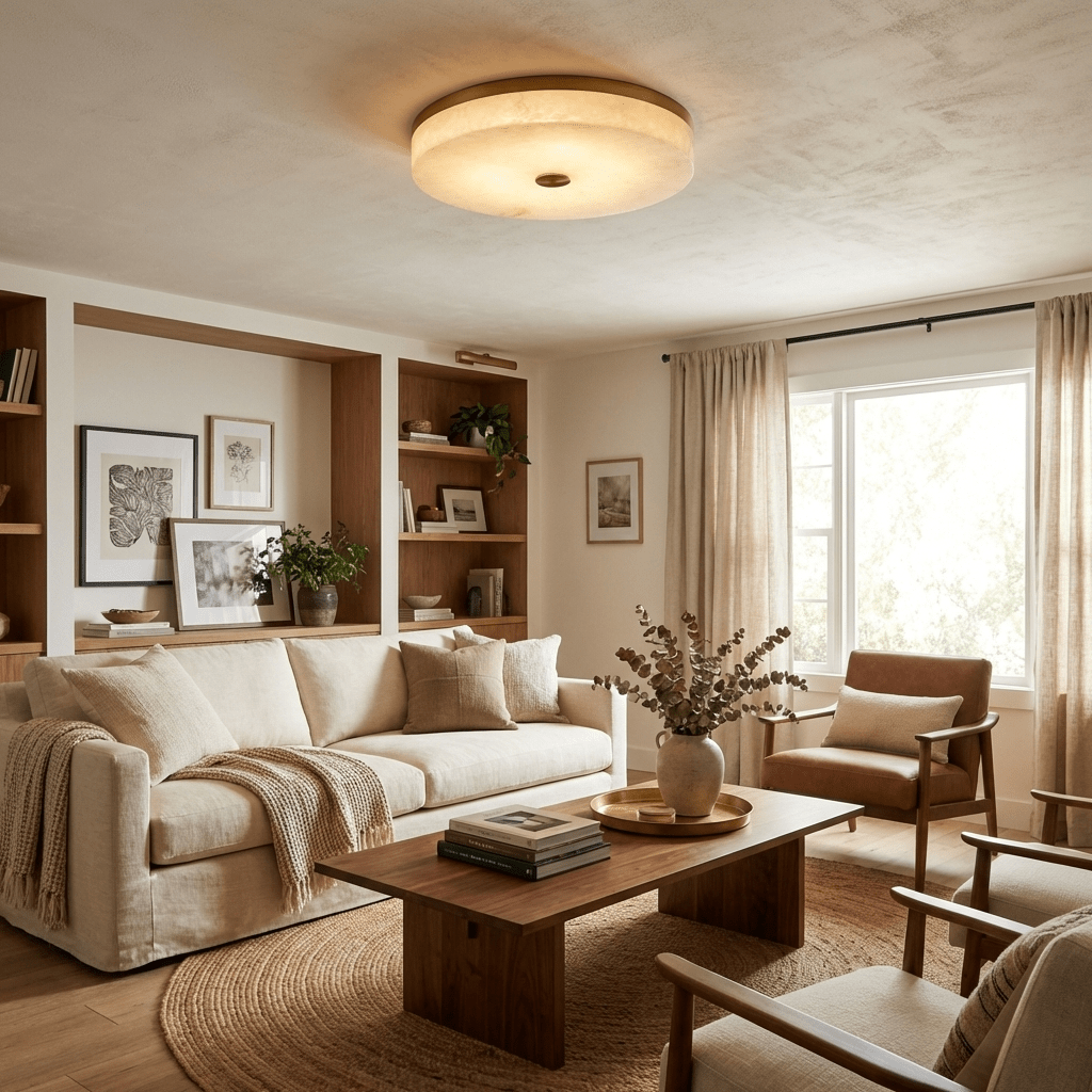 Aurelia Alabaster Ceiling Light - Vakkerlight