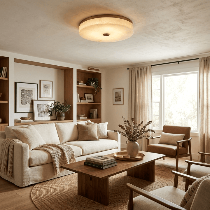 Aurelia Alabaster Ceiling Light - Vakkerlight