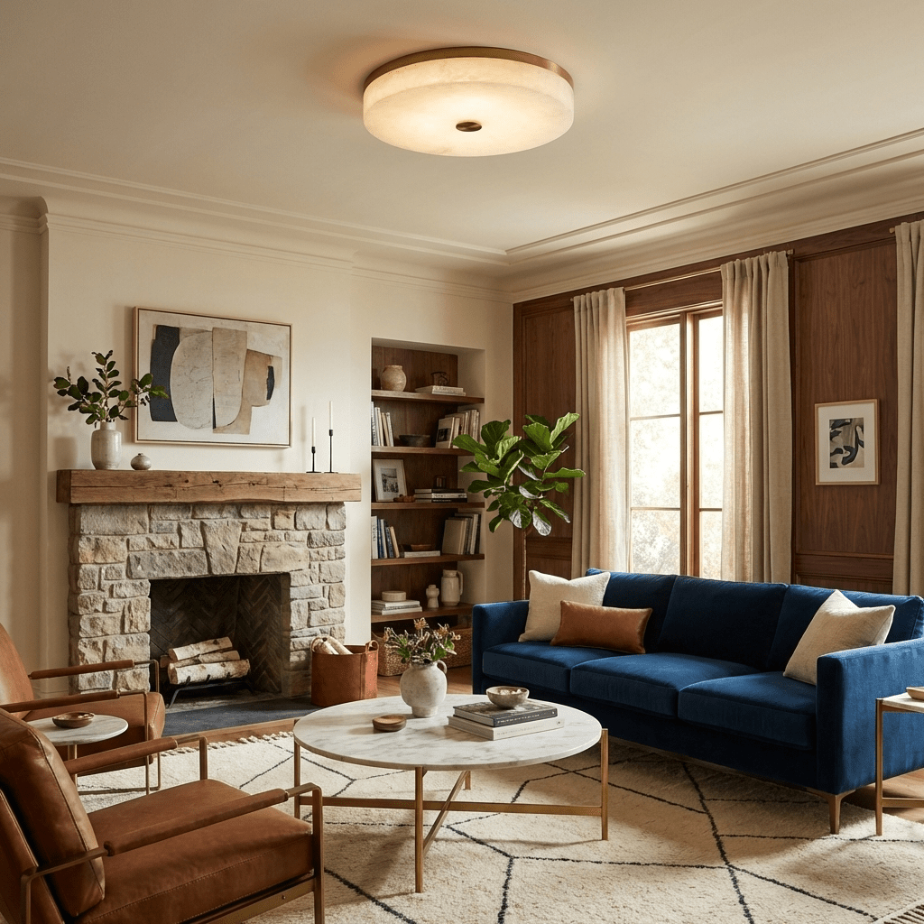 Aurelia Alabaster Ceiling Light - Vakkerlight