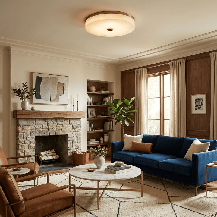 Aurelia Alabaster Ceiling Light - Vakkerlight