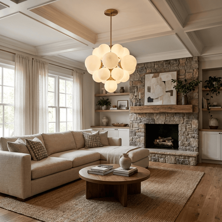 Aurelia Alabaster Cluster Chandelier - Vakkerlight