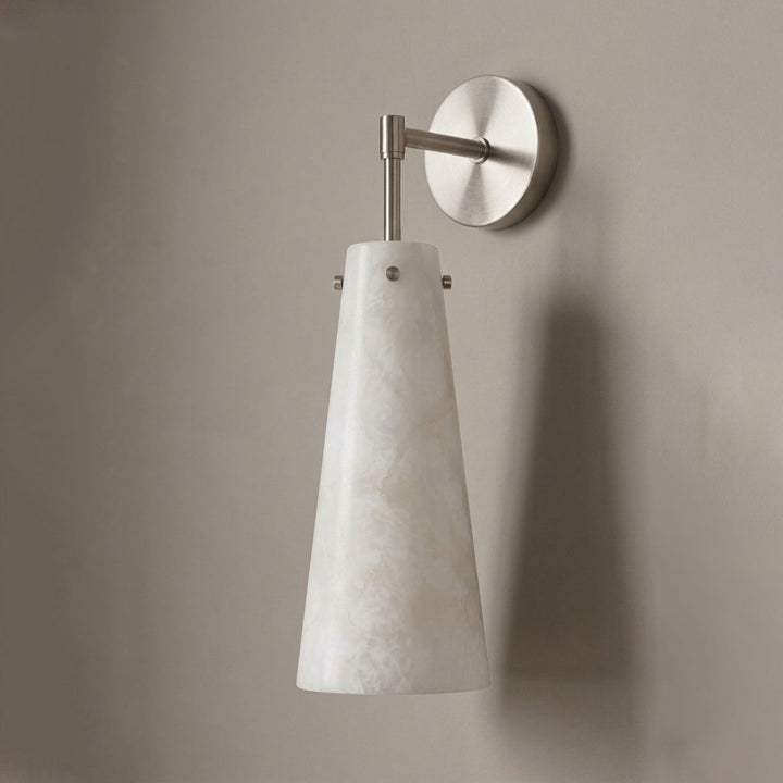 Aurelia Alabaster Cone Wall Sconce
