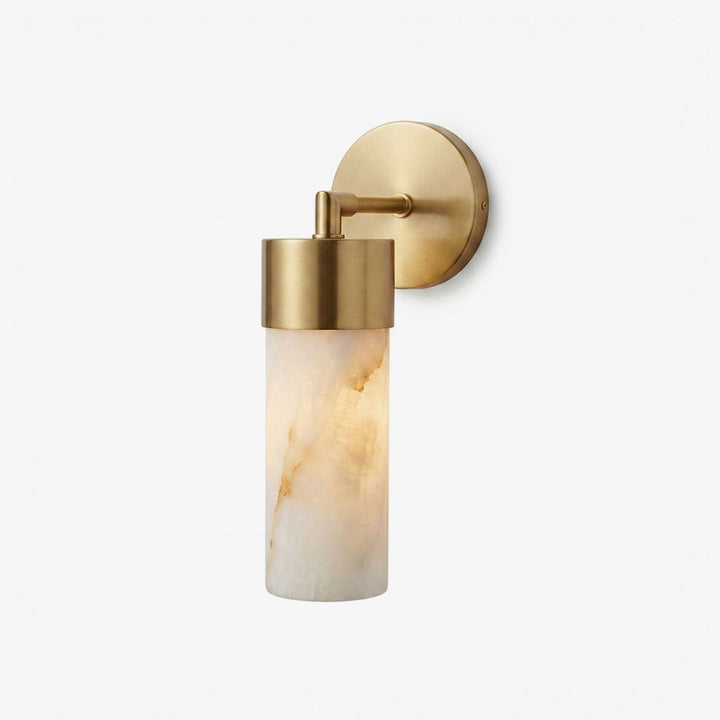 Aurelia Alabaster Cylinder Wall Sconce