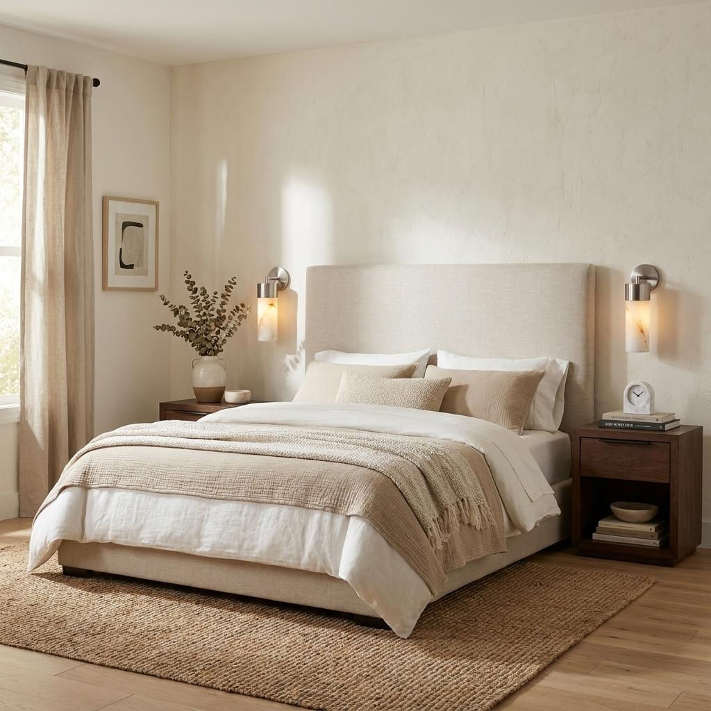 Aurelia Alabaster Cylinder Wall Sconce
