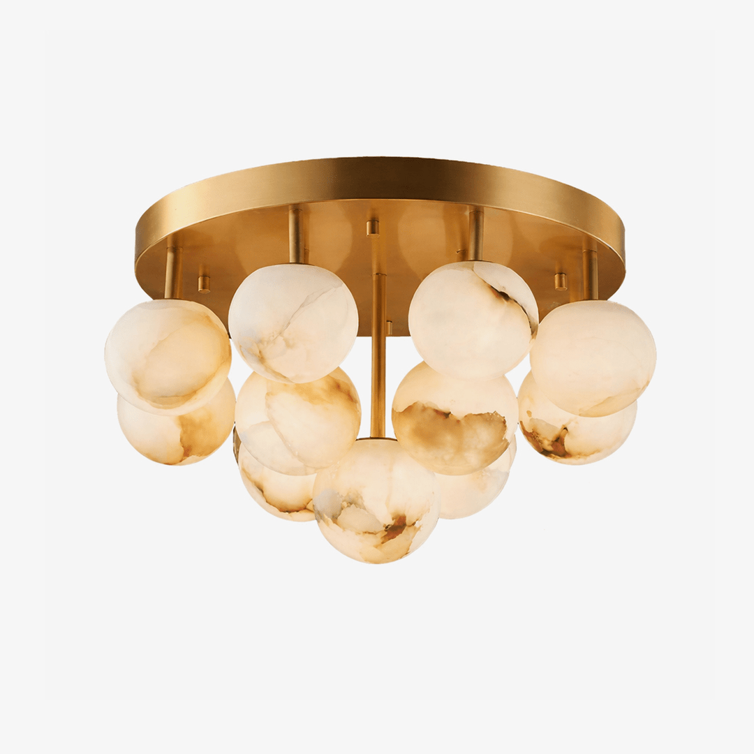 Aurelia Alabaster Globe Ceiling Light - Vakkerlight