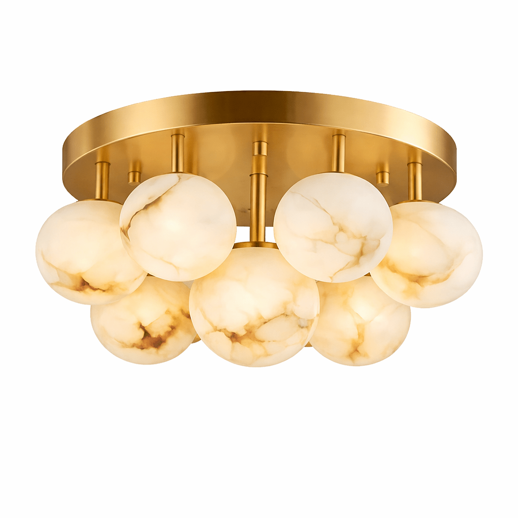 Aurelia Alabaster Globe Ceiling Light - Vakkerlight