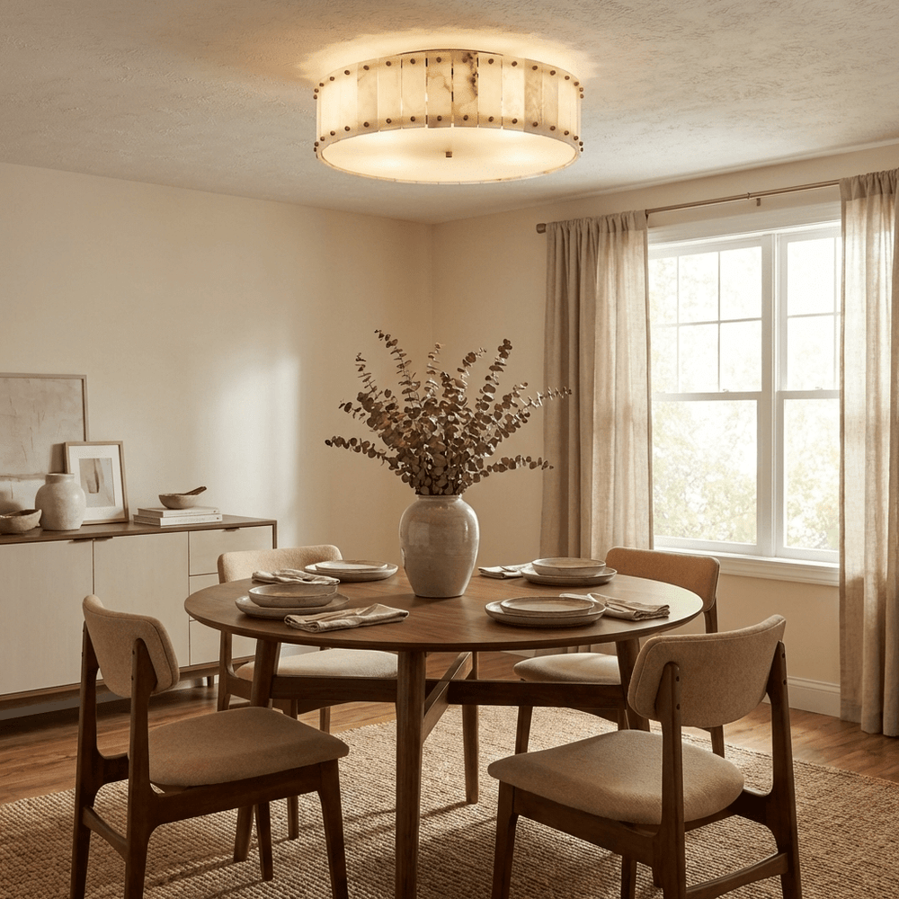 Aurelia Alabaster Ring Ceiling Lamp - Vakkerlight
