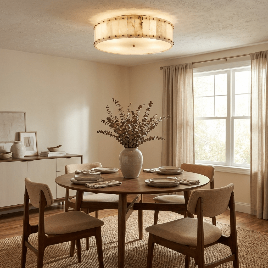 Aurelia Alabaster Ring Ceiling Lamp - Vakkerlight