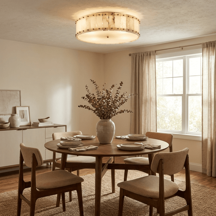 Aurelia Alabaster Ring Ceiling Lamp - Vakkerlight