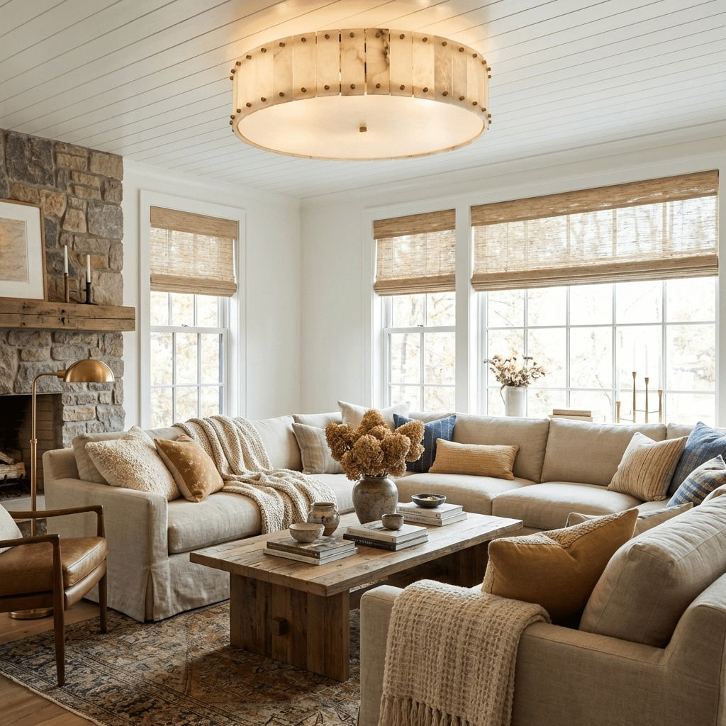 Aurelia Alabaster Ring Ceiling Lamp - Vakkerlight