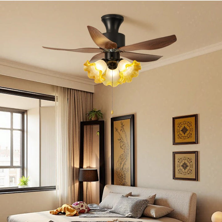 Aurelia Blossom Ceiling Fan Light - Vakkerlight