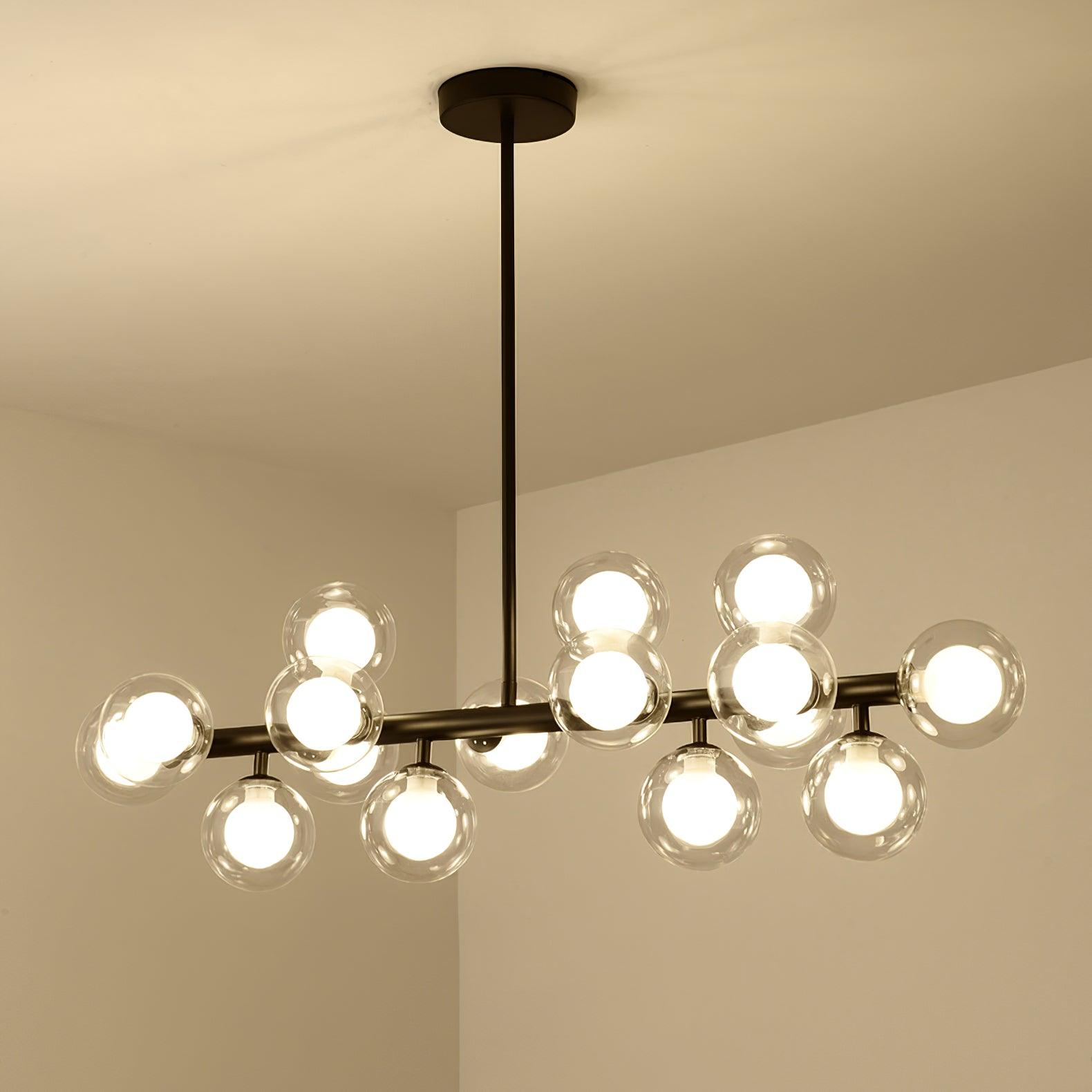 Equinoxe 35 Light 120V Chandelier in Aurelia with Clear Optic Crystal main image 1