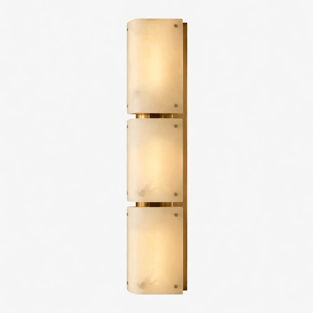 Aurelia Double Panel Alabaster Wall Light - Vakkerlight