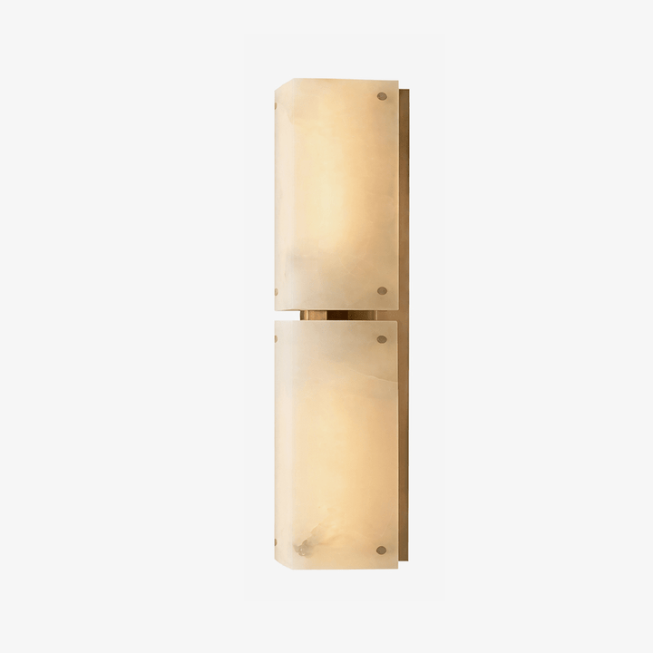 Aurelia Double Panel Alabaster Wall Light - Vakkerlight