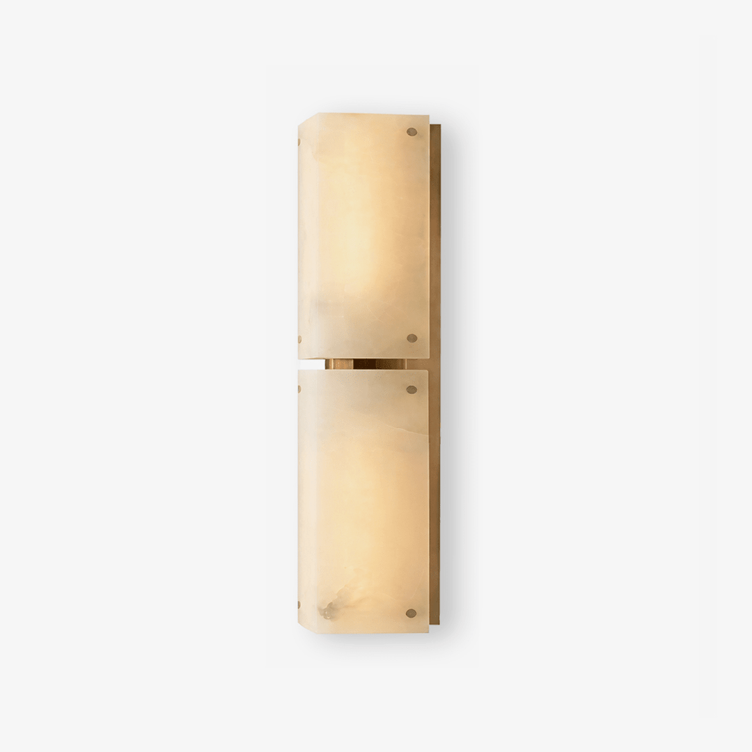 Aurelia Double Panel Alabaster Wall Light - Vakkerlight