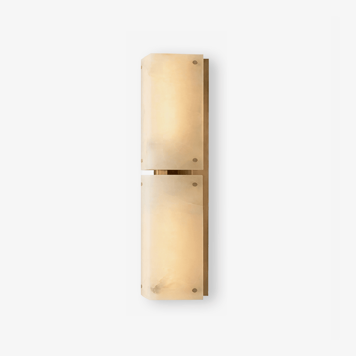 Aurelia Double Panel Alabaster Wall Light - Vakkerlight