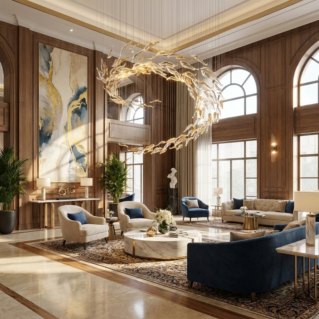 Aurelia Glass Leaf Chandelier