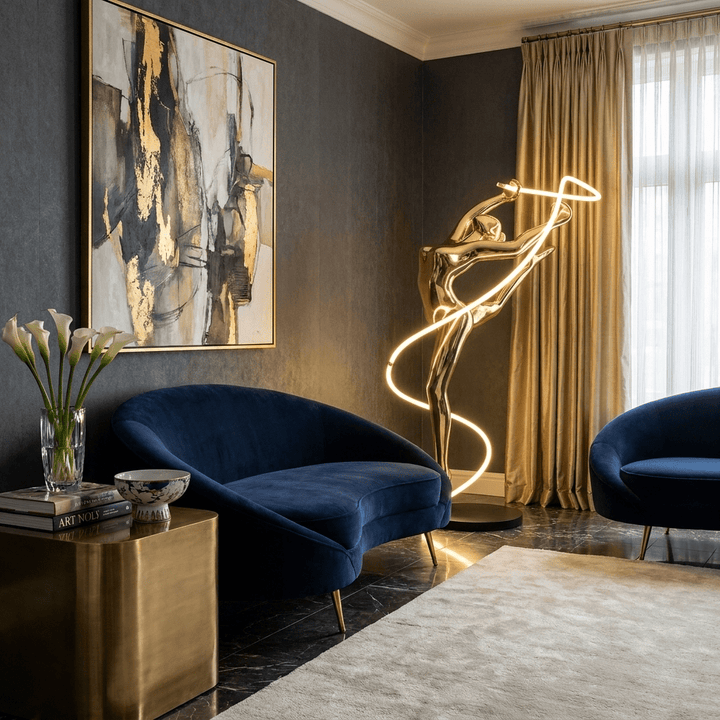 Aurelia Ribbon Dancer Floor Lamp - Vakkerlight