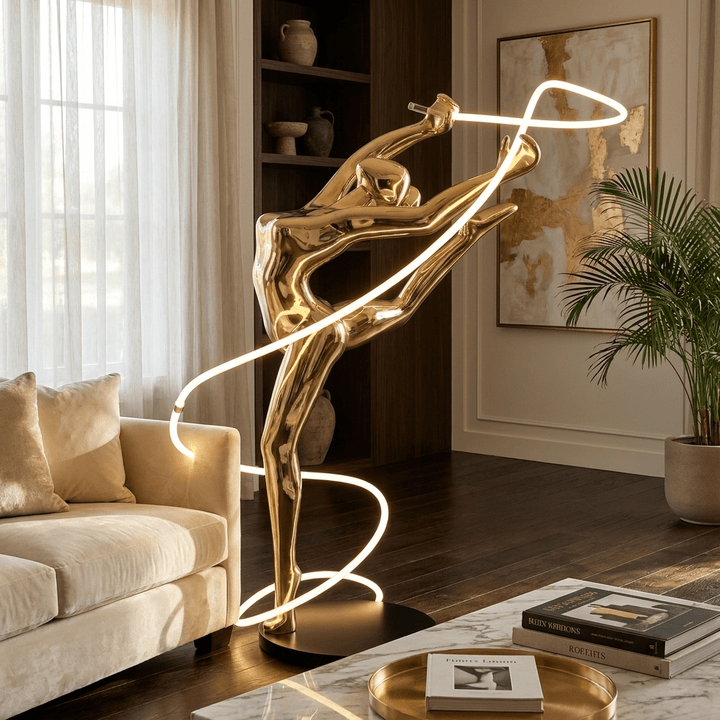 Aurelia Ribbon Dancer Floor Lamp - Vakkerlight