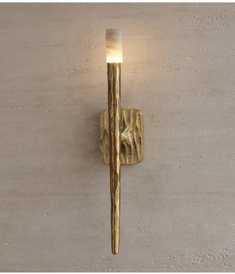 Aurelian Sculpted Alabaster Sconce