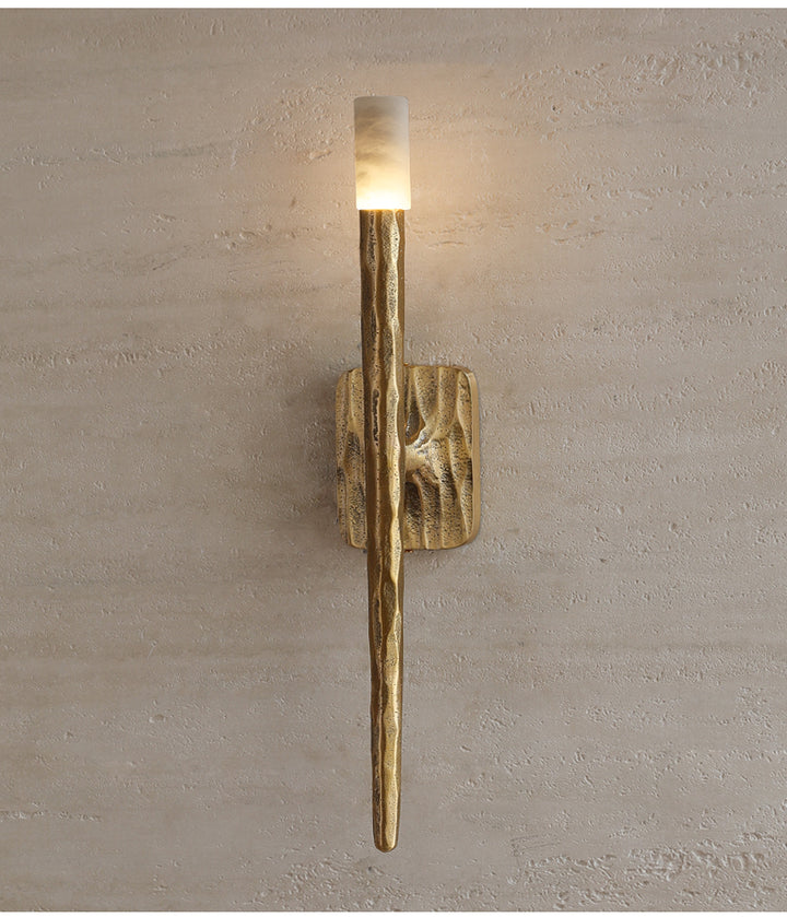 Aurelian Sculpted Alabaster Sconce