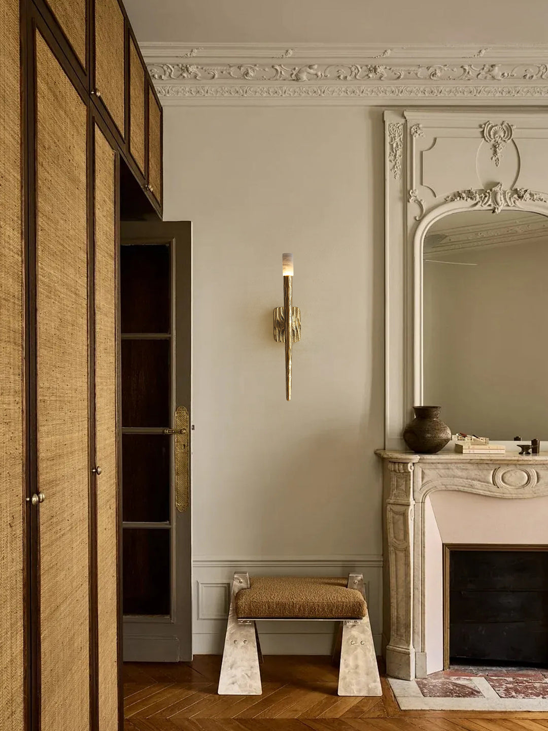 Aurelian Sculpted Alabaster Sconce