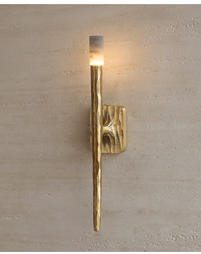 Aurelian Sculpted Alabaster Sconce