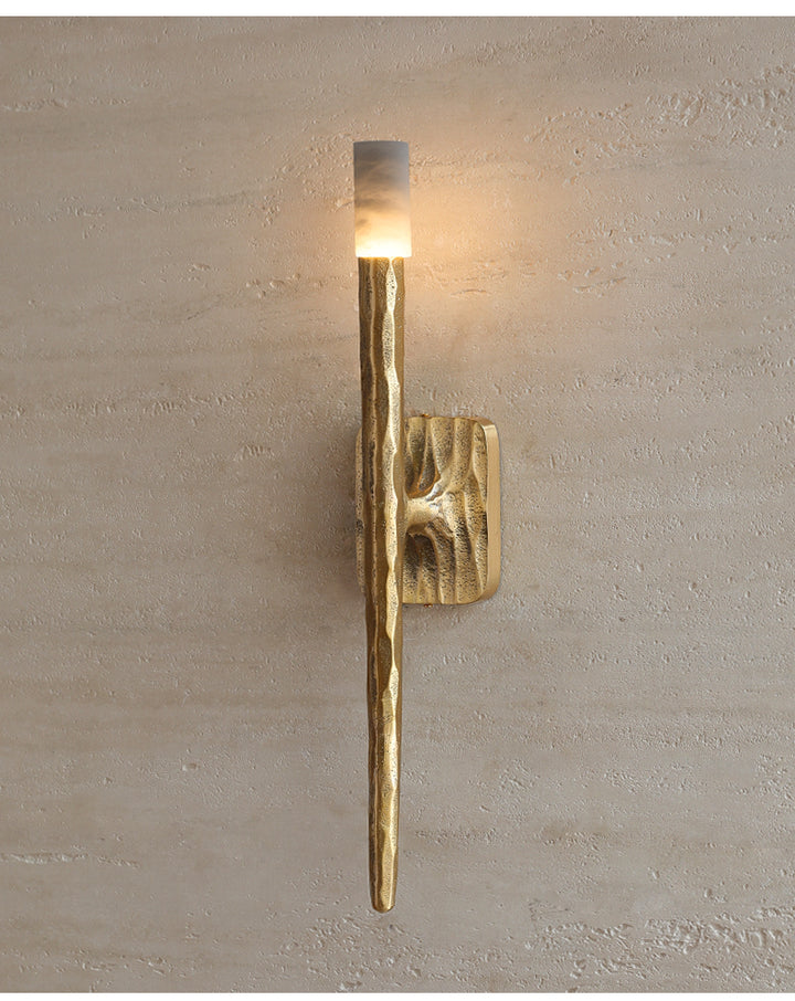 Aurelian Sculpted Alabaster Sconce