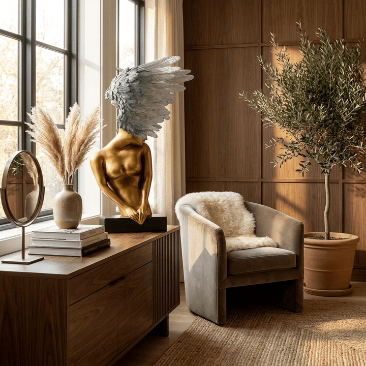 Aurelia Winged Bust Sculpture - Vakkerlight