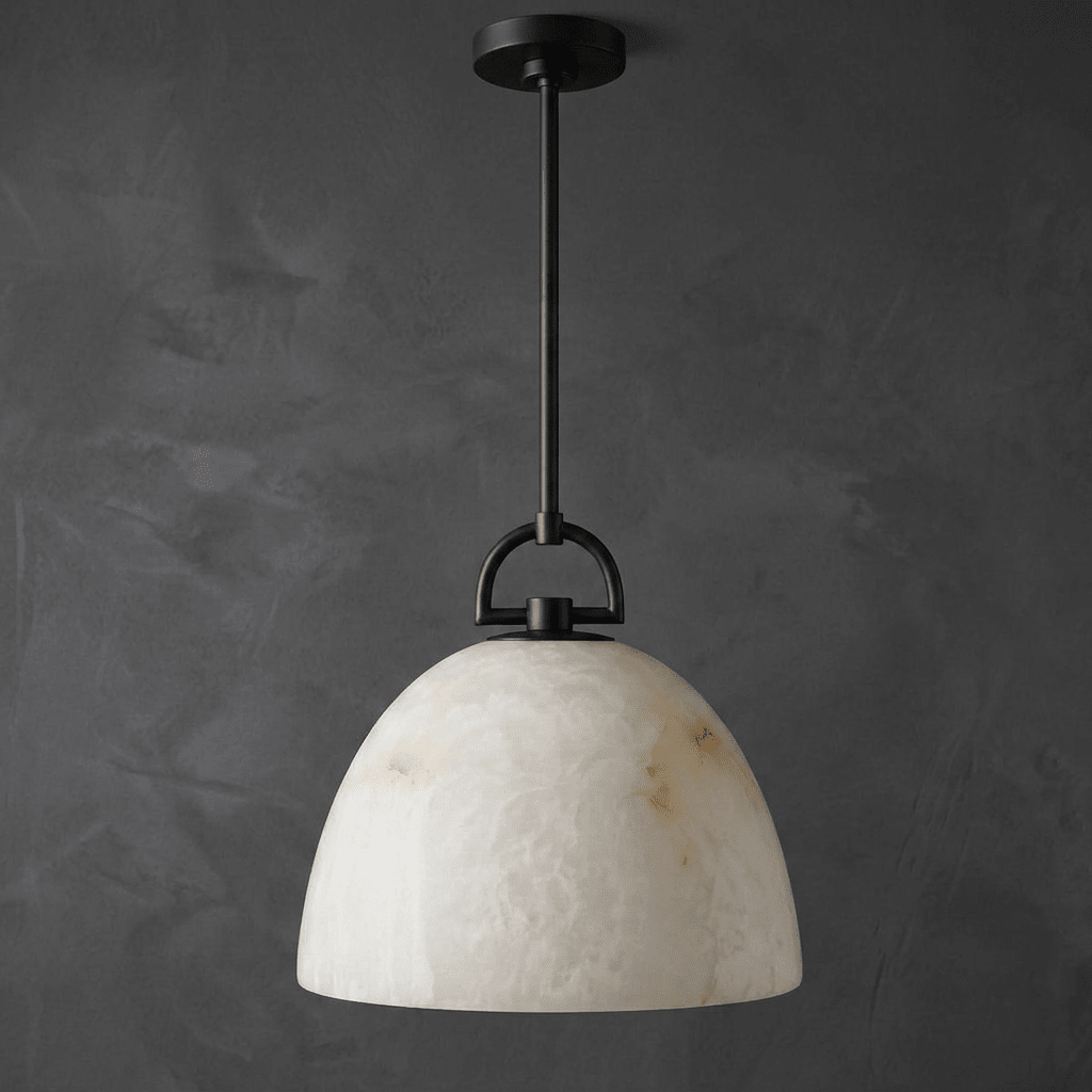 Aurelian Alabaster Dome Pendant Light - Vakkerlight