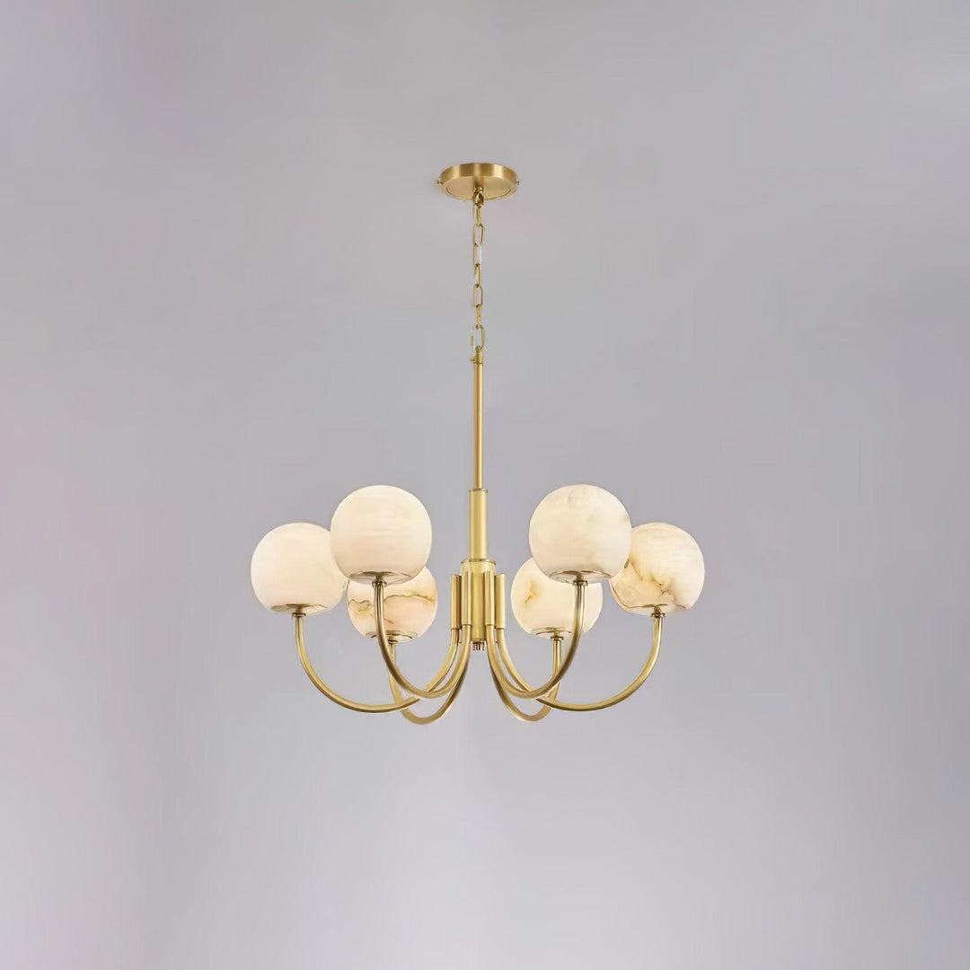 Aurelian Alabaster Globe Chandelier - Vakkerlight