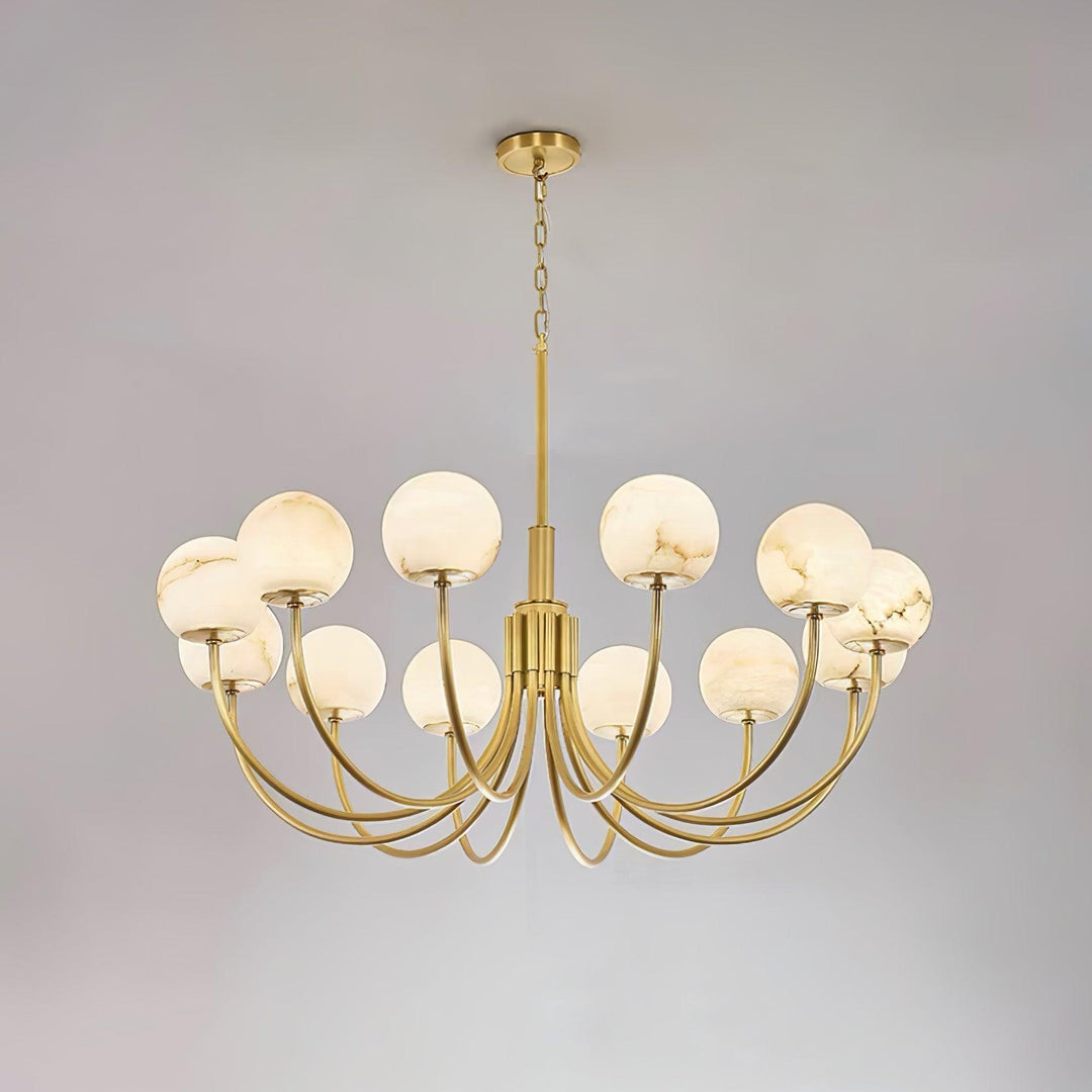 Aurelian Alabaster Globe Chandelier - Vakkerlight