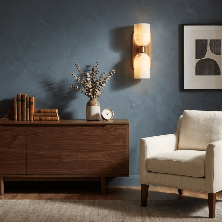 Aurelian Twin Alabaster Wall Light - Vakkerlight