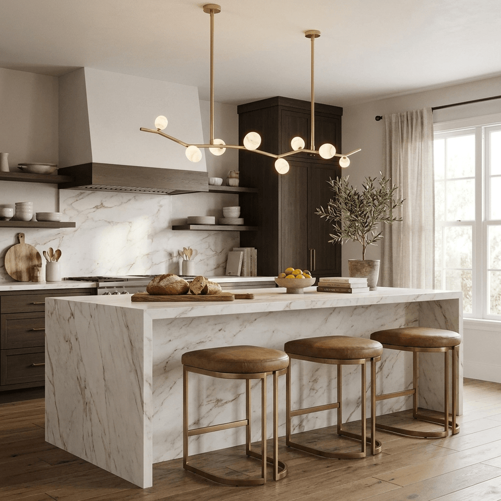 Aureline Alabaster Branch Chandelier - Vakkerlight