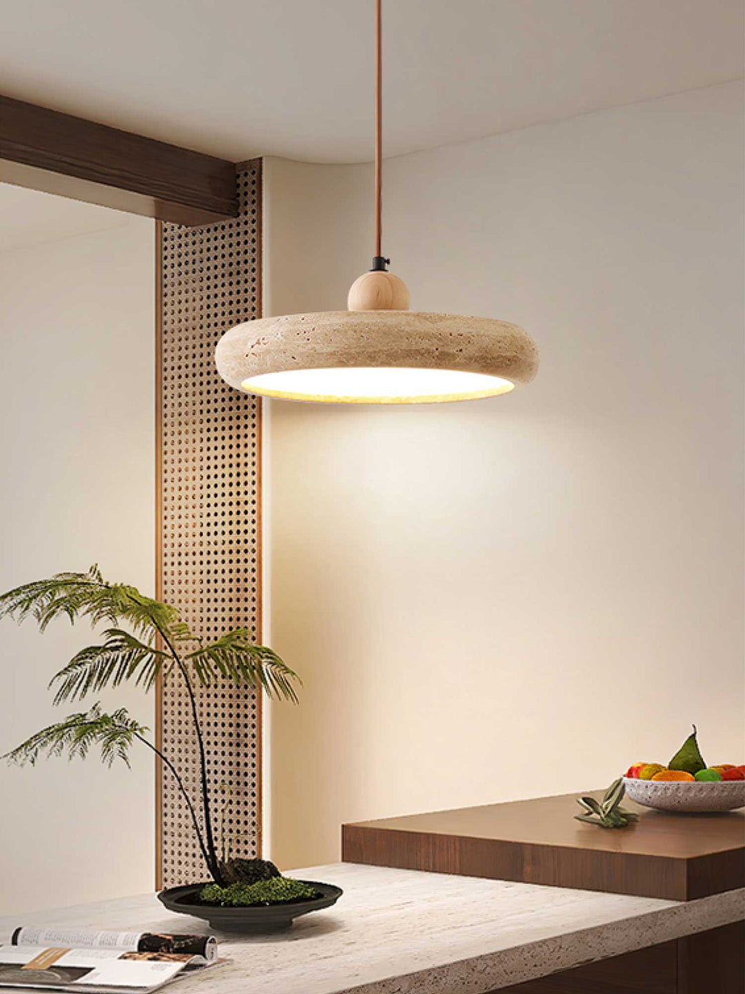 Aurelio Travertine Pendant Light - Vakkerlight