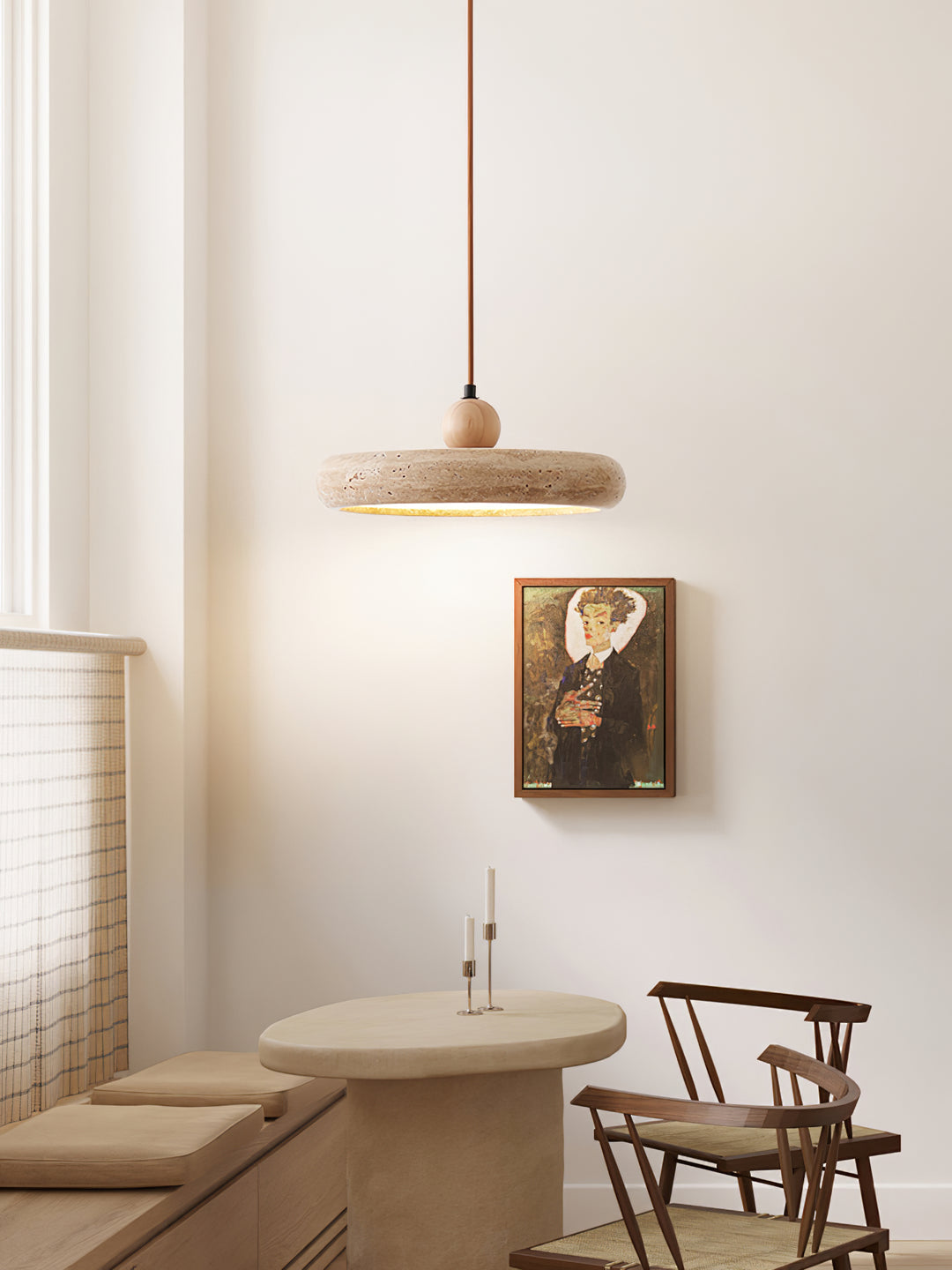 Aurelio Travertine Pendant Light - Vakkerlight