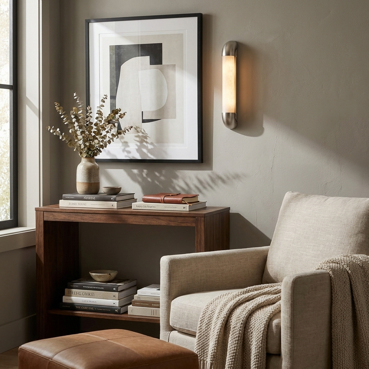 Auren Alabaster LED Wall Sconce