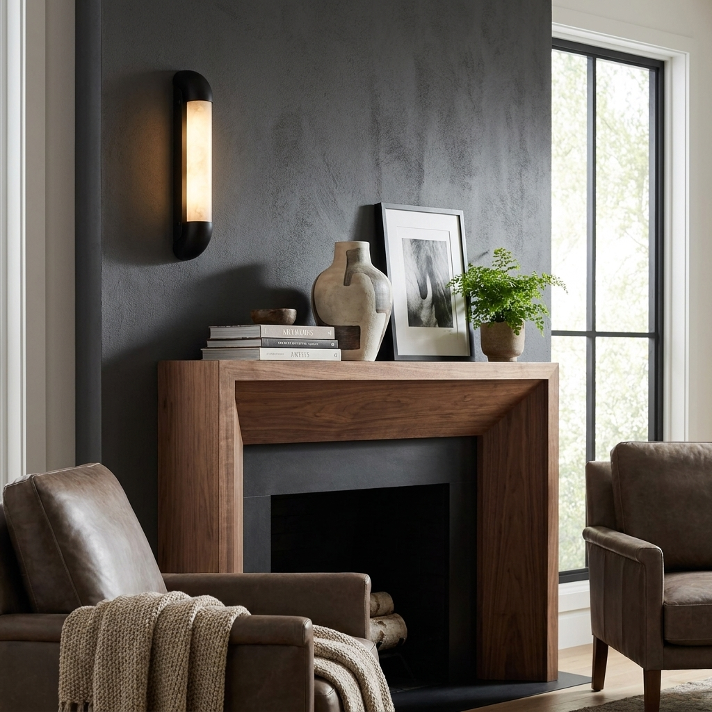 Auren Alabaster LED Wall Sconce