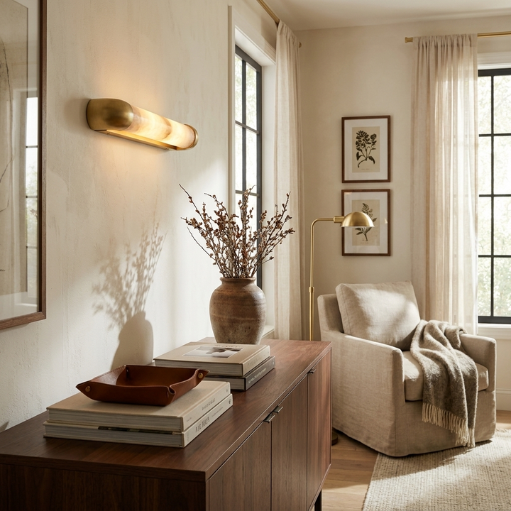 Auren Alabaster LED Wall Sconce