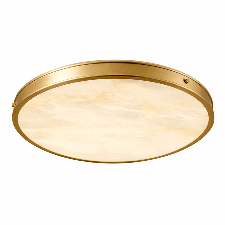 Aureon Alabaster Round Ceiling Lamp - Vakkerlight