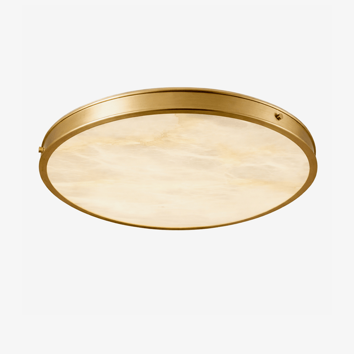 Aureon Alabaster Round Ceiling Lamp - Vakkerlight