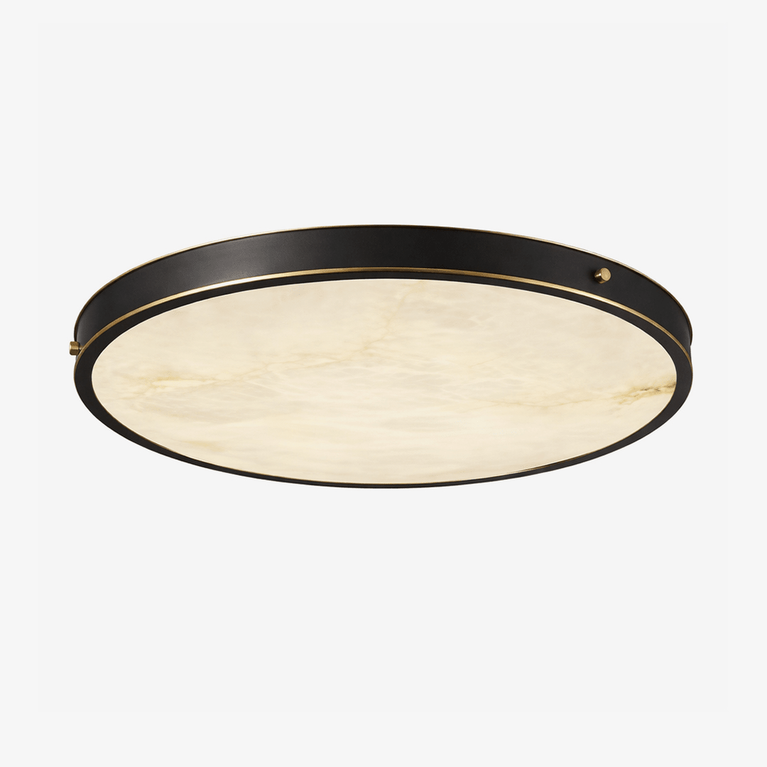 Aureon Alabaster Round Ceiling Lamp - Vakkerlight