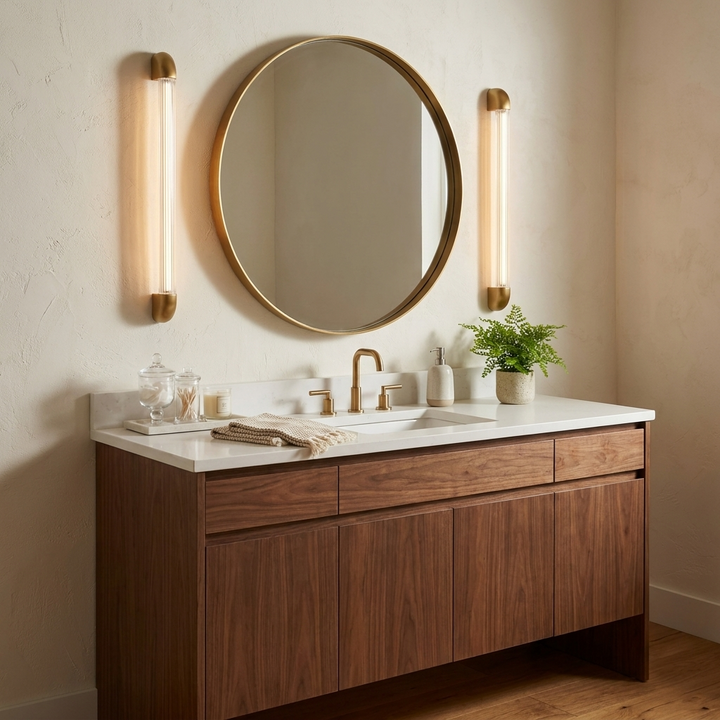 Aurevane Ribbed Glass Wall Sconce