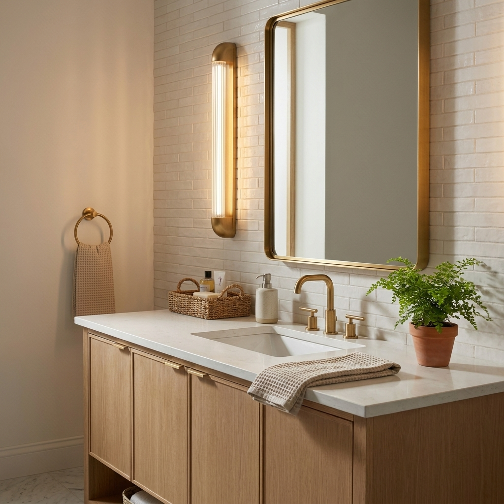 Aurevane Ribbed Glass Wall Sconce